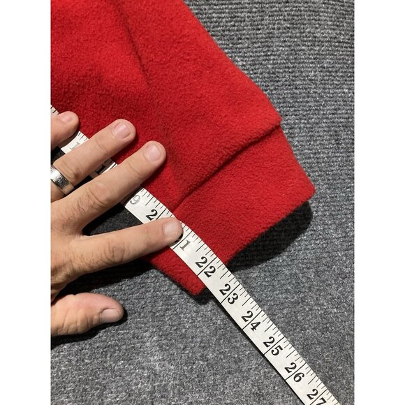Susquehanna Trail Fleece Jacket Mens Size L Red/Gray Long Sleeve Full Zip - Picture 9 of 11
